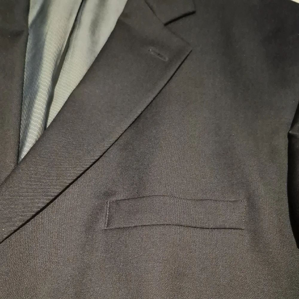 Alfred Sung Black Sport Coat with Notched Lapel, Moores Men's - Picture 7 of 15